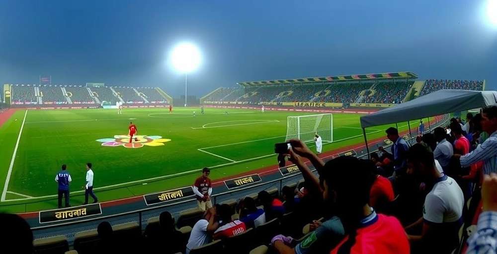 FIFA 14: Jamshedpur FC Manager Diwali event with stadium decorated with lights and rangoli